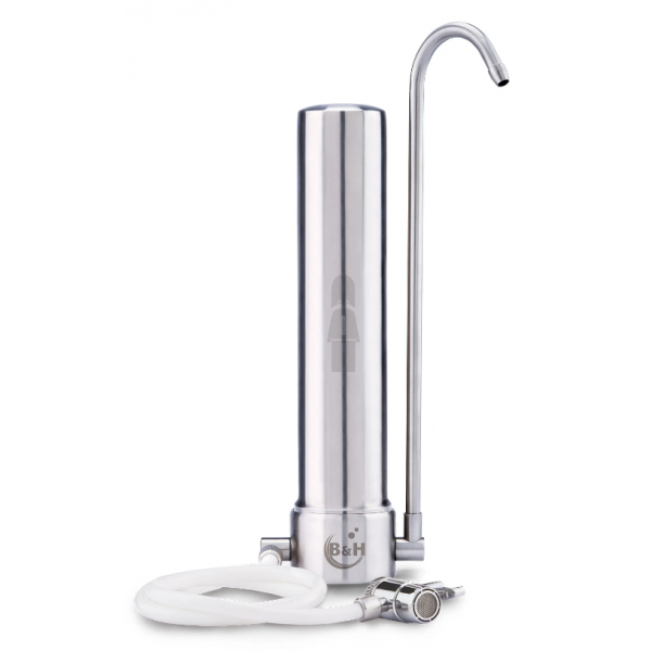 B&H UKSSP-F-Ocean max 皇家衛兵單管濾水器 | 磨砂不銹鋼 | 除菌達99.99%